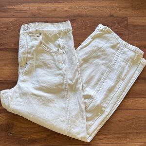 Boheme Cream Barrel Jeans L